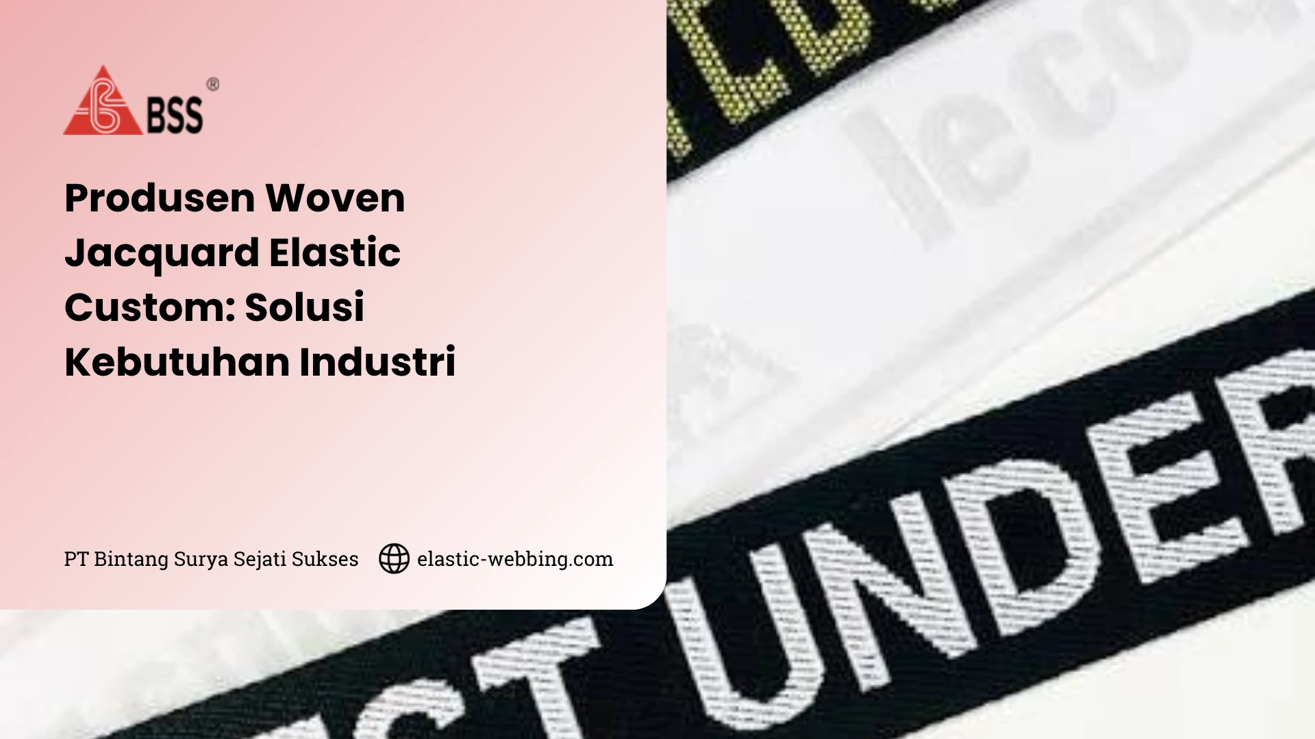 Produsen Woven Jacquard Elastic Custom
