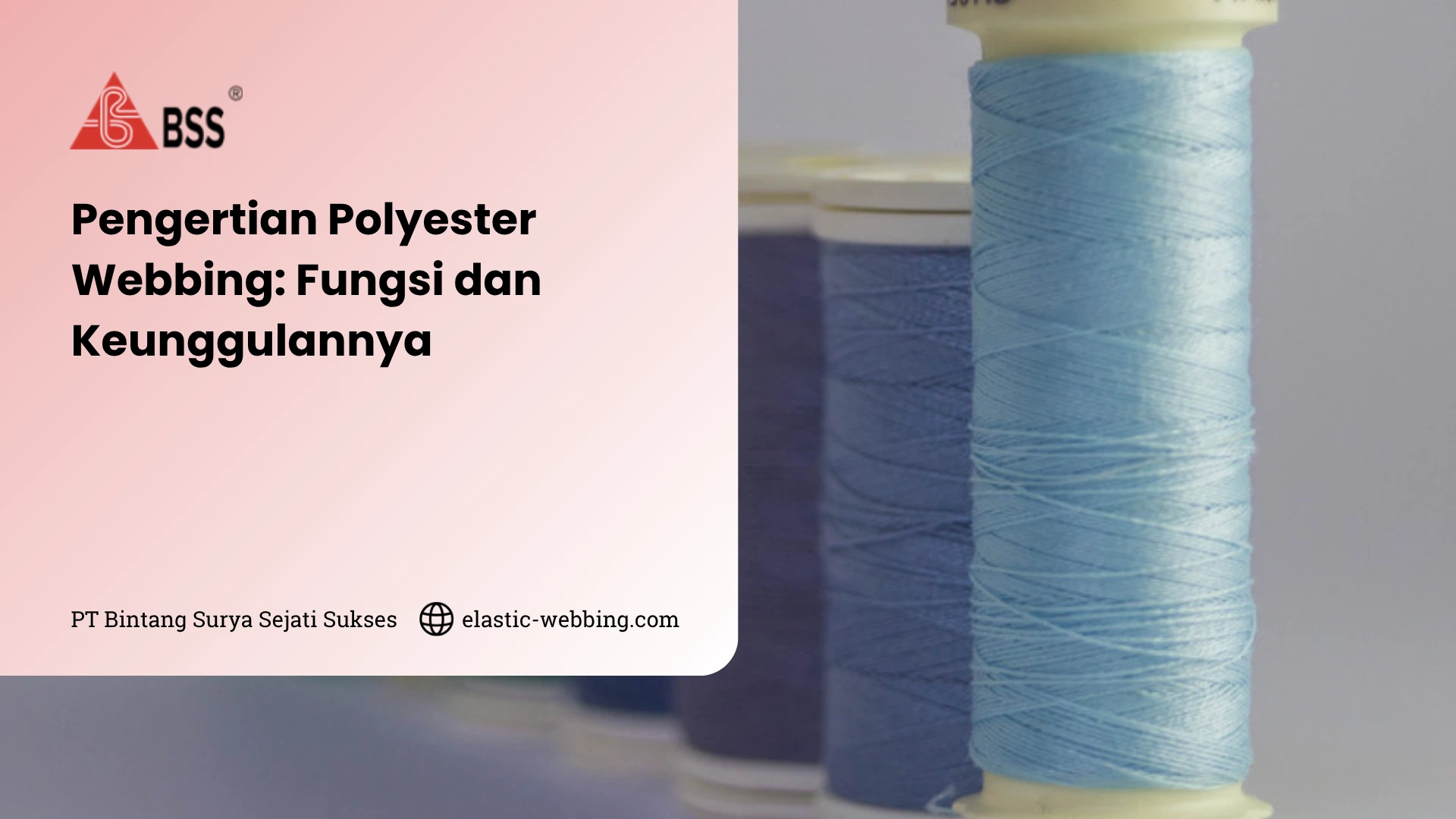 polyester webbing adalah